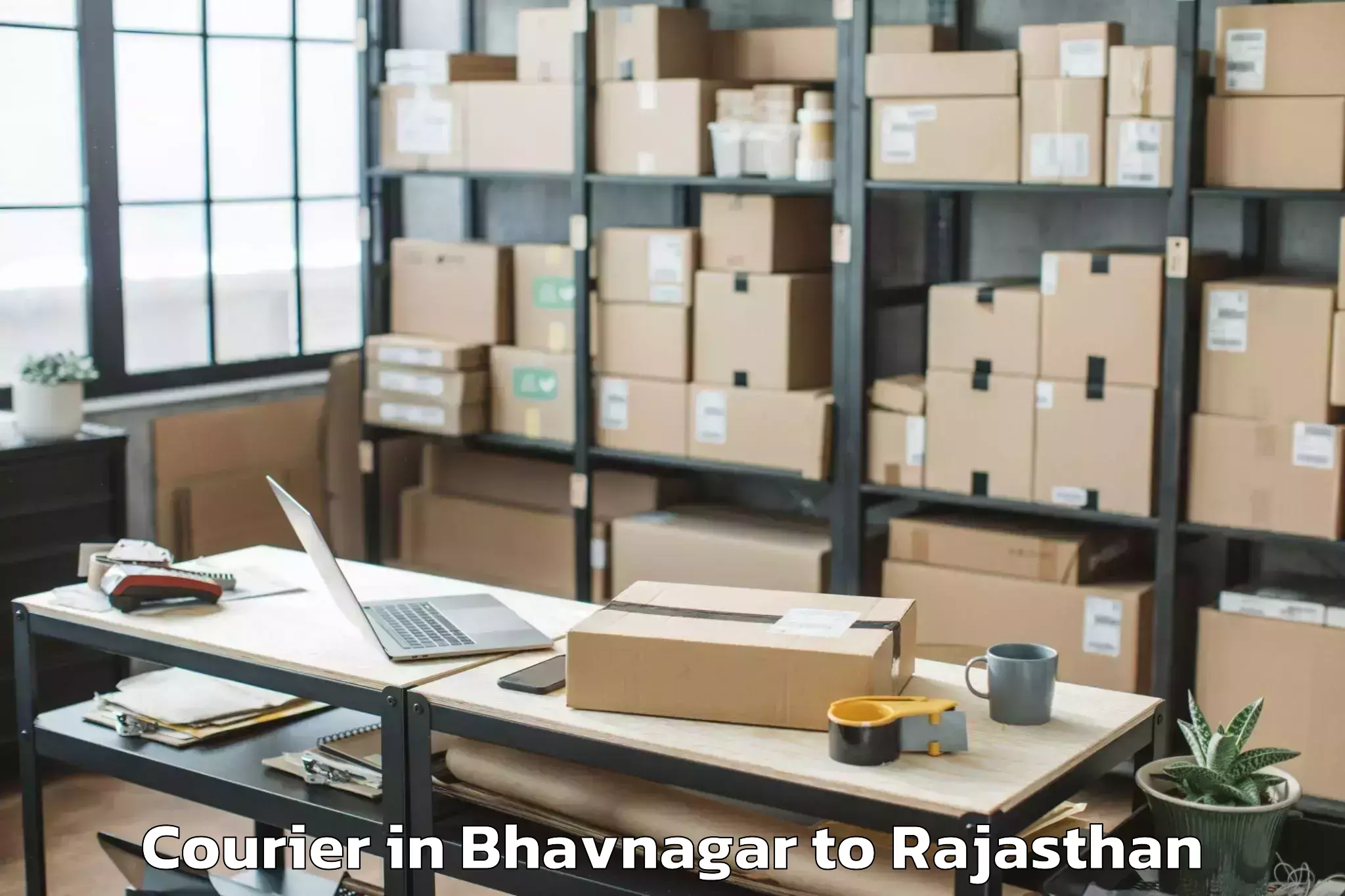 Reliable Bhavnagar to Sadri Courier